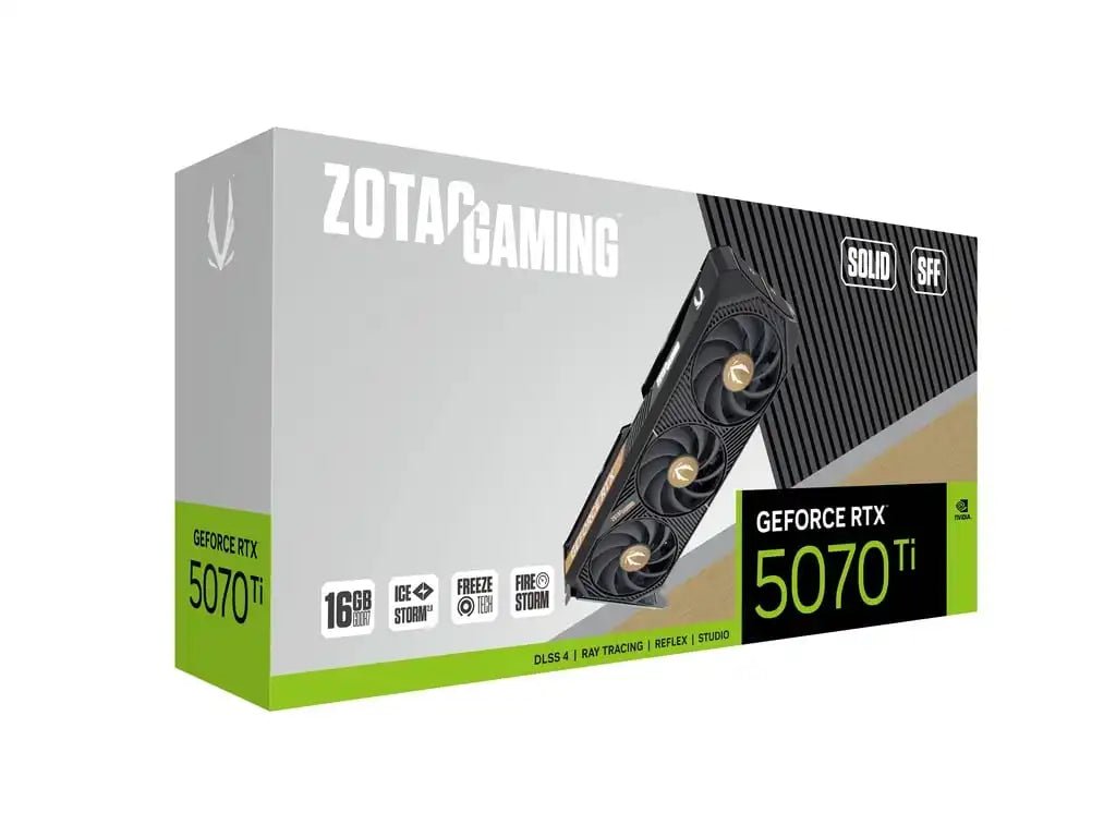 ZOTAC GAMING GeForce RTX 5070 Ti SFF Graphics Card | ZT - B50710D3 - 10P - Vektra Computers LLC ZOTAC GAMING GeForce RTX 5070 Ti SFF Graphics Card | ZT - B50710D3 - 10P - Vektra Computers LLC
